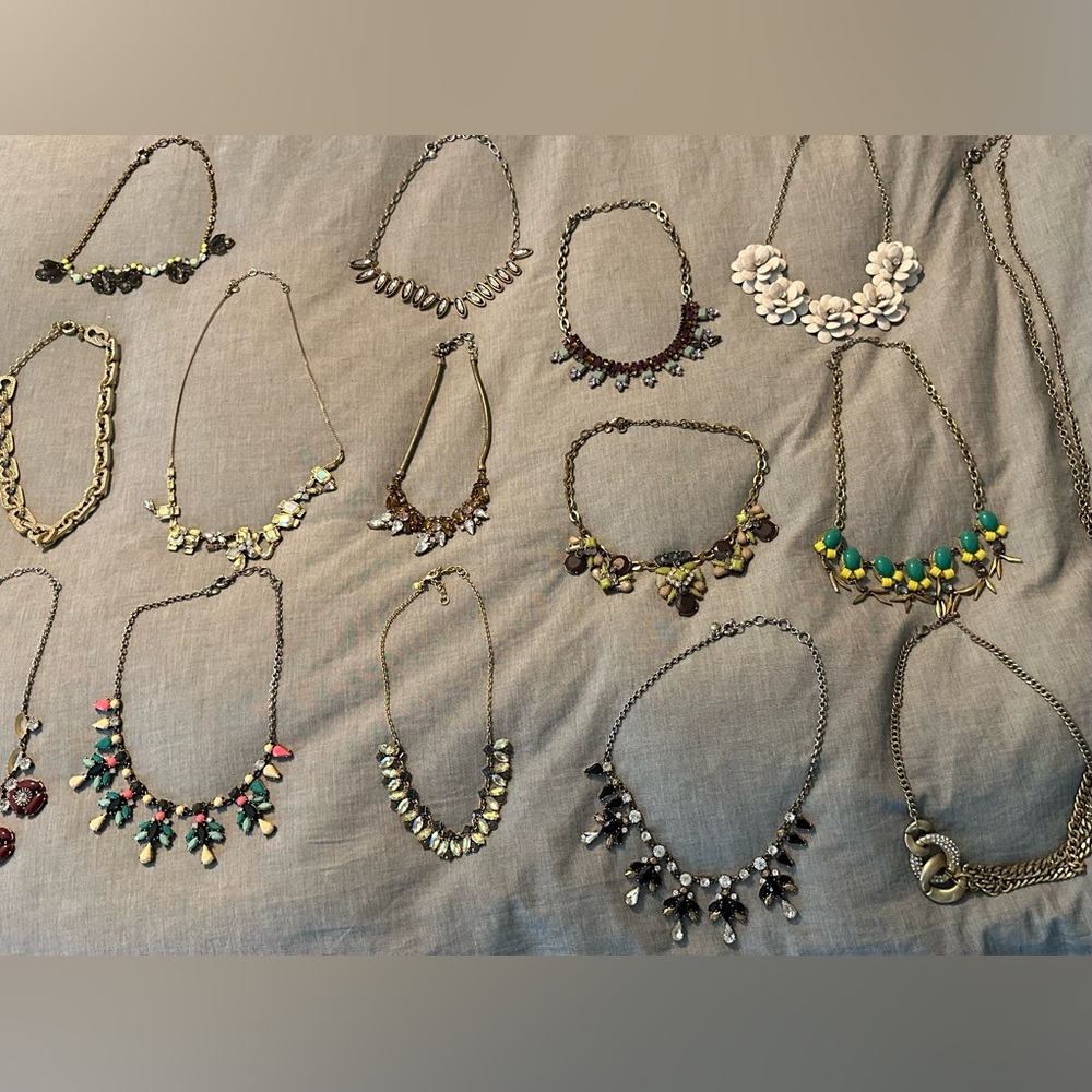 Lot of 15 JCrew Necklaces.